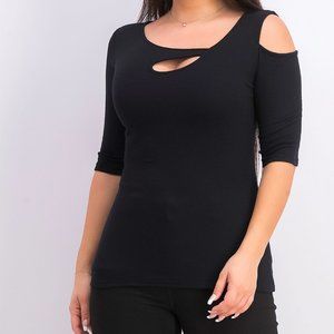 Garima Asymmetric Cold Shoulder Top